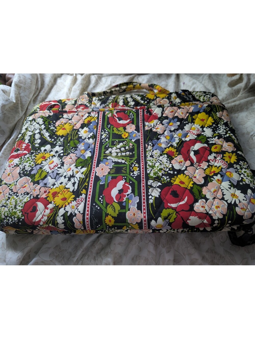 Vera Bradley Quilted Floral Patterned laptop Case